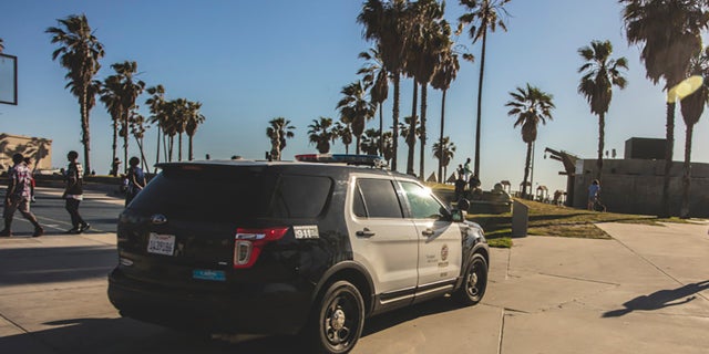 Los Angeles, USA - April 17, 2016: An editorial stock photo of the Venice beach boardwalk in Los Angeles. Los Angeles police said a man has been arrested in connection with the April murder of a couple inside a Venice Beach home.