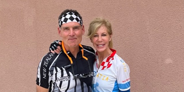 William LaJeunesse (left), in Portugal, took part in a bicycling tour this summer; he's pictured with Lori Corbin. The group was "active, friendly and knew what they signed up for," said one member of the tour group.