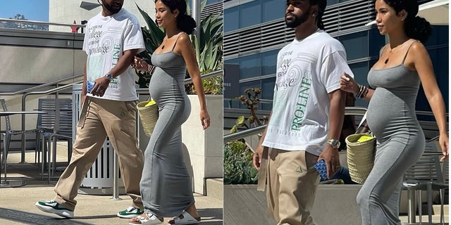 Big Sean steps out with pregnant girlfriend Jhené Aiko. The couple is ‘overjoyed’ to be expecting their first child together.