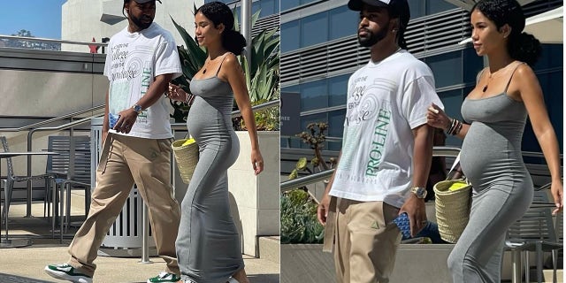 Big Sean steps out with pregnant girlfriend Jhené Aiko. The couple is ‘overjoyed’ to be expecting their first child together.