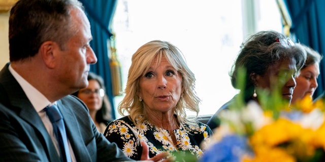 First lady Jill Biden at the White House, Tuesday, July 19, 2022.