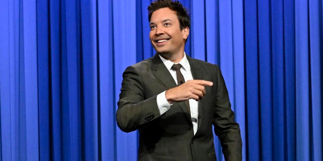 Jimmy Fallon doing his monologue