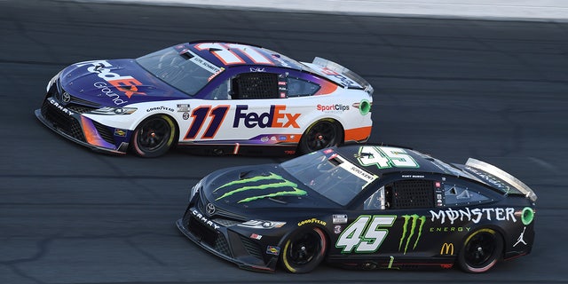 Busch and 23XI co-owner Denny Hamlin remain fierce competitors on the track.