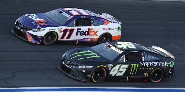 Busch and 23XI co-owner Denny Hamlin remain fierce competitors on the track.