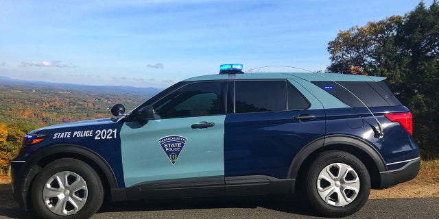 Massachusetts State Police vehicle.