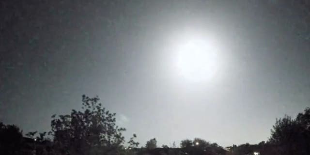 The fireball burned up after entering the atmosphere over central Texas.