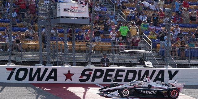Josef Newgarden's win gives him four at Iowa Speedway.