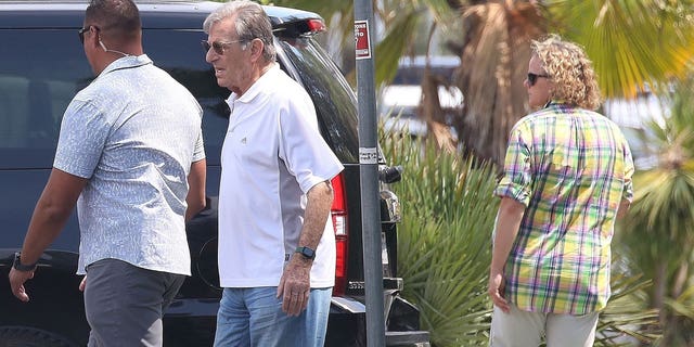 Paul Pelosi at the beach in Italy over Independence Day weekend.
