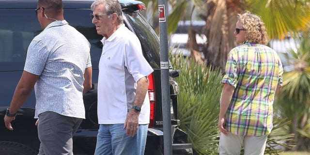 Paul Pelosi at the beach in Italy over Independence Day weekend.