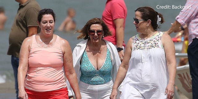 House Speaker Nancy Pelosi, D-Calif., walks the beach in Italy over Independence Day weekend.