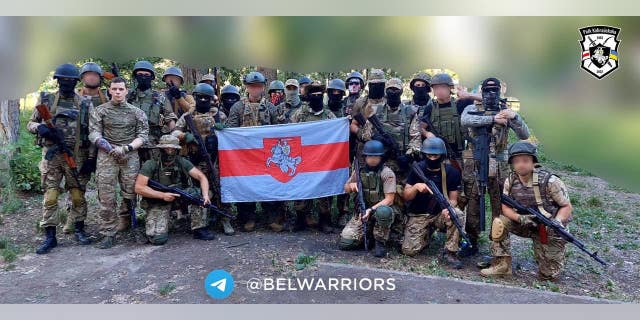 Belarusian soldiers train in Ukraine with Kastus Kalinouski Regiment