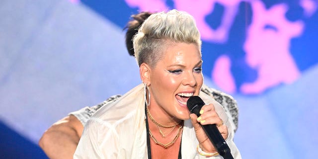 Singer Pink performs on Day 3 of BottleRock Napa Valley on May 29, 2022 in Napa, California.