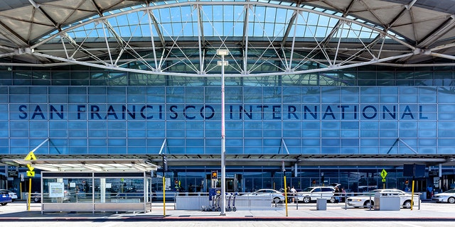 San Francisco, California, USA - April 02, 2018: Exterior view of San Francisco International Airport. A suspect was arrested Friday following a bomb threat. 