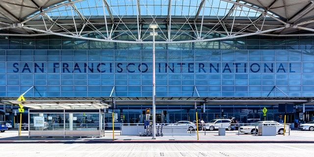 San Francisco, California, USA - April 02, 2018: Exterior view of San Francisco International Airport. A suspect was arrested Friday following a bomb threat. 