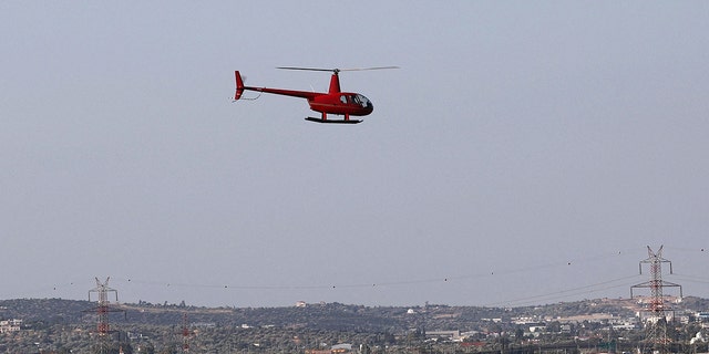 A man died when a helicopter took off from a superior air helipad in Spata near Athens and the helicopter's propeller hit him after landing. 