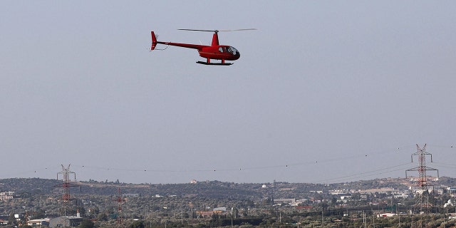 A man died when a helicopter took off from a superior air helipad in Spata near Athens and the helicopter's propeller hit him after landing. 