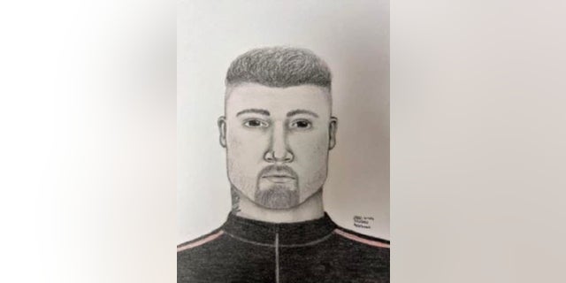 A sketch shows an armed robbery suspect who allegedly shot someone over a dollar in Miami Beach.