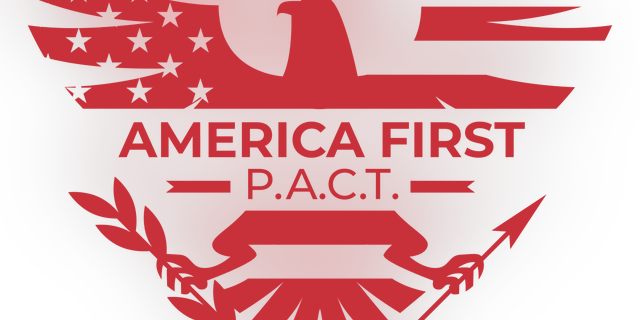 Logo for the America First P.A.C.T., a group of outsiders and first-time candidates who say they're dedicated to preserving traditional American values of freedom and exceptionalism.
