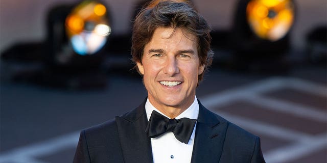 Tom Cruise at Royal Performance of "Top Gun: Maverick."