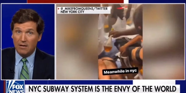 NYC subway riders are woffered what appear to be shots at a makeshift pool party over the weekend on the L train.