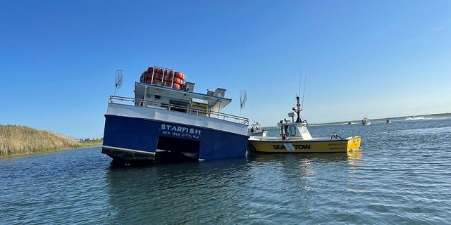 The Starfish charter vessel reportedly struck the Townsend Inlet Bridge near Sea Isle City, New Jersey, on Monday evening.