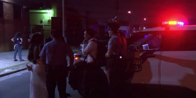 The wedding was cut short by more than two hours due to the shooting.