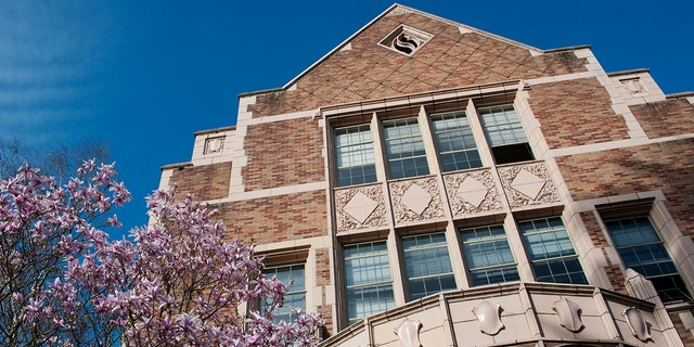 The University of Washington's campus in Seattle in springtime.