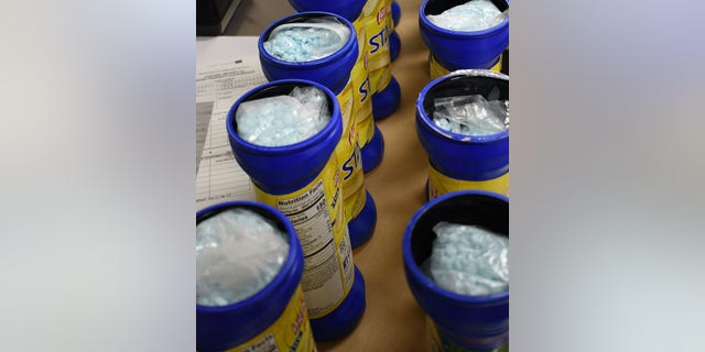 The chip containers held 10 kilograms of fentanyl -- or 91,000 pills, authorities said.