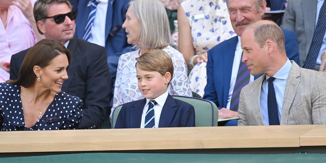 Prince George attended his first Wimbledon with the Duke and Duchess of Cambridge on Sunday.