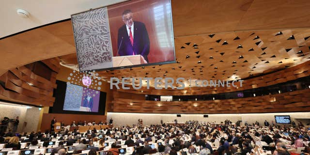 Director-General of the World Health Organization Tedros Adhanom Ghebreyesus, seen here at the 75th World Health Assembly at the United Nations in Geneva, Switzerland, on May 22, 2022, said "COVID-19 is nowhere near over."