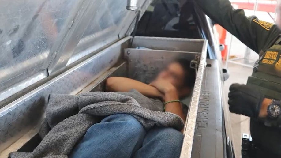 Border Patrol Texas discovered migrants hiding in truck toolboxes