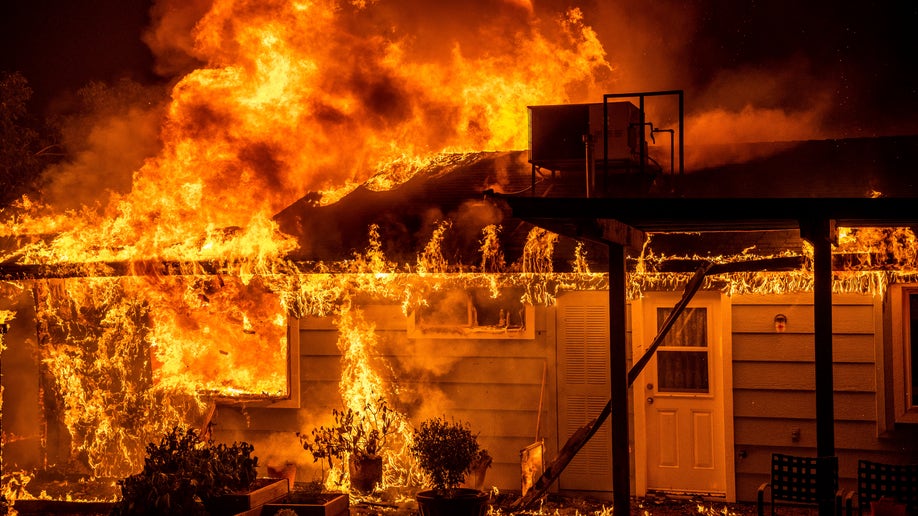 Home burning in California