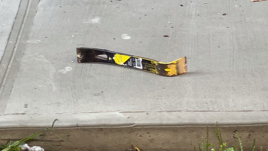 Crowbar found on the scene of a July 21 Bronx stabbing