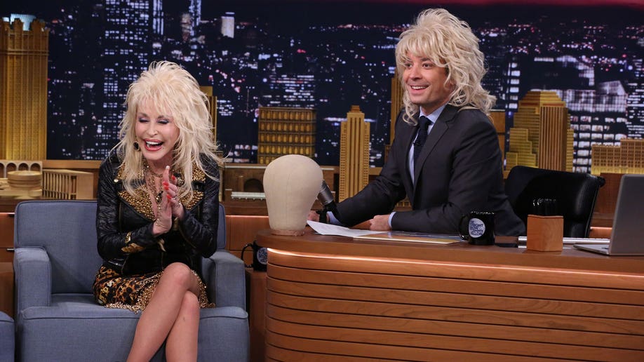 Dolly Parton and Jimmy Fallon