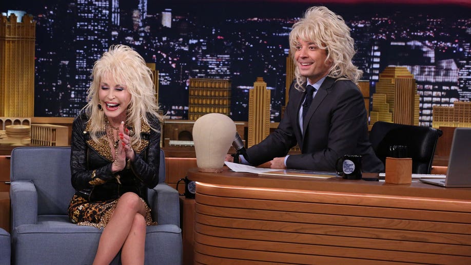 Dolly Parton with Jimmy Fallon