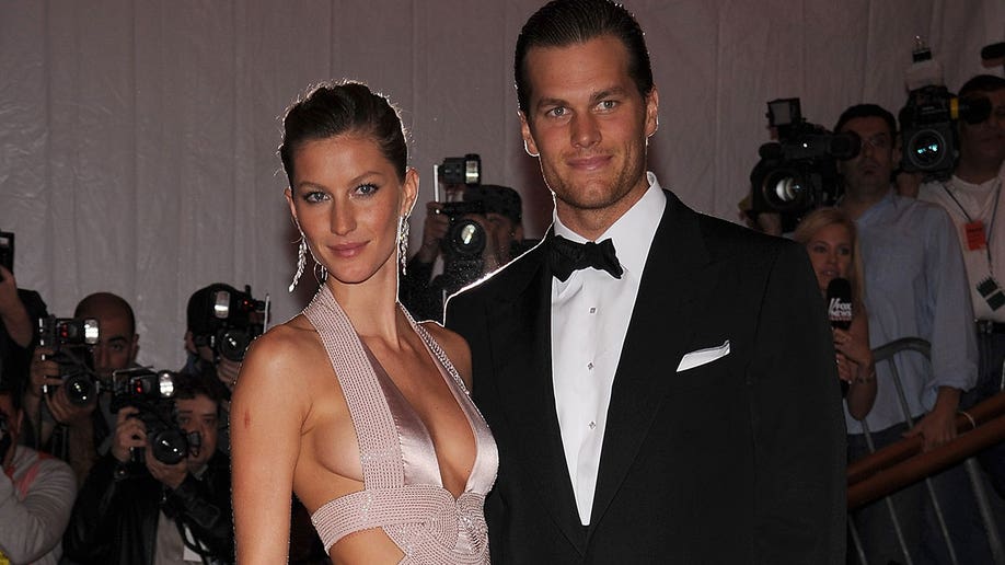Gisele Bündchen and Tom Brady at the Met Gala in 2008