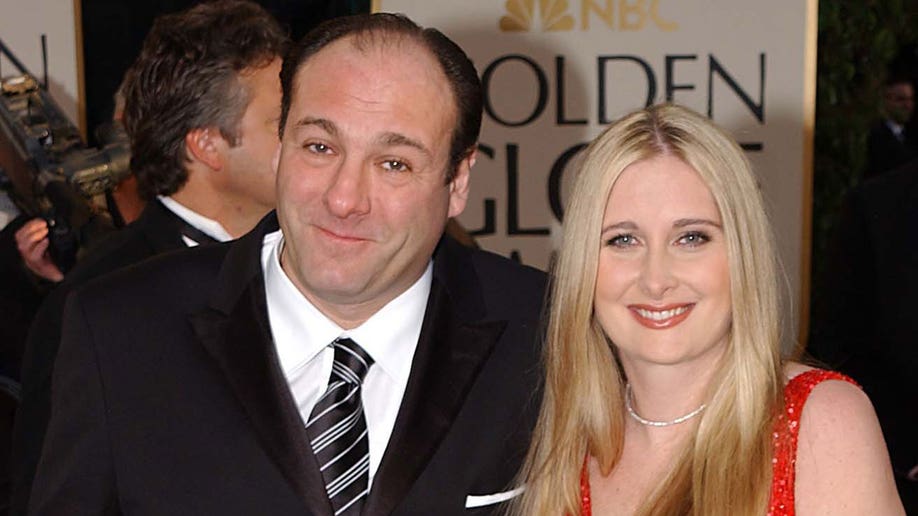 James Gandolfini with his first wife Marcy Wudarski at the 2002 Golden Globes