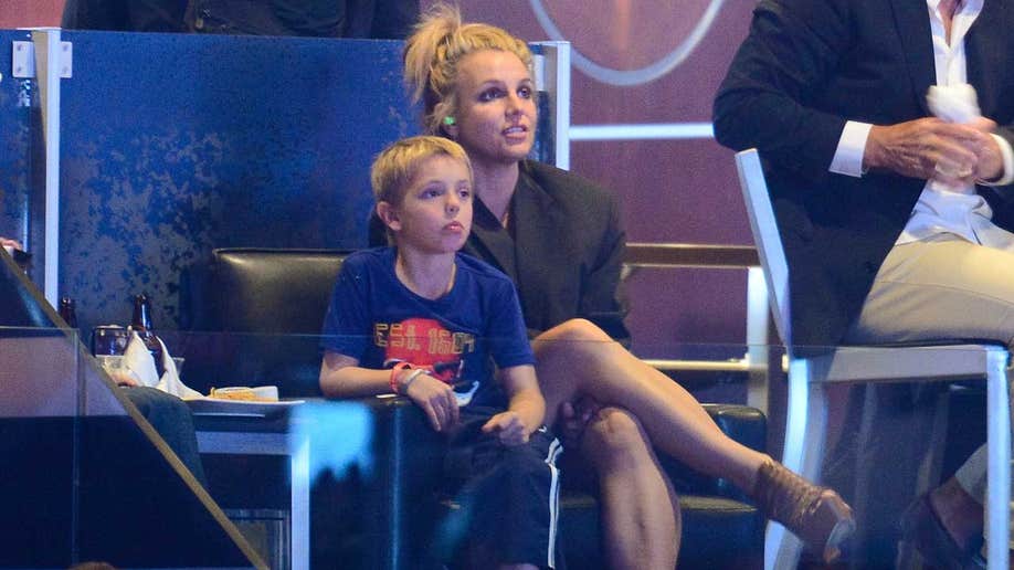 Britney Spears with her son Jayden Federline in 2014