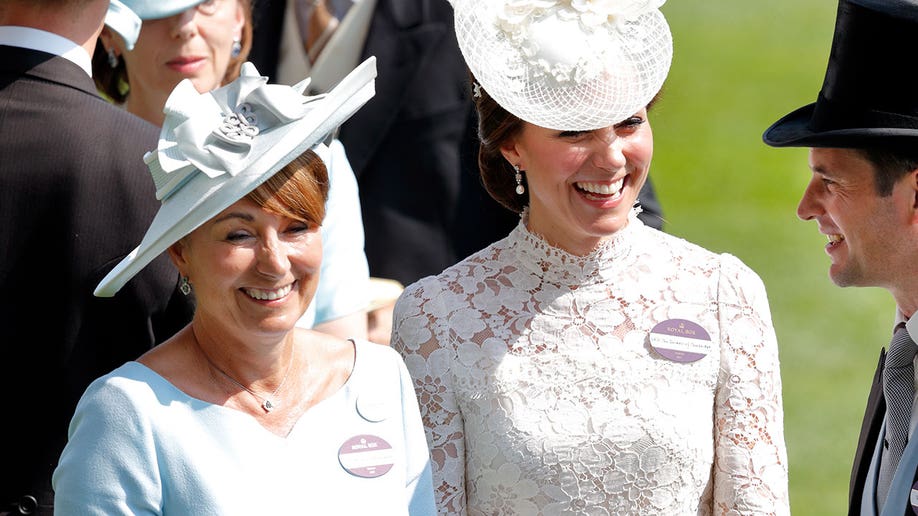 Kate Middleton and her mother Carole Middleton at the 2017 Royal Ascot
