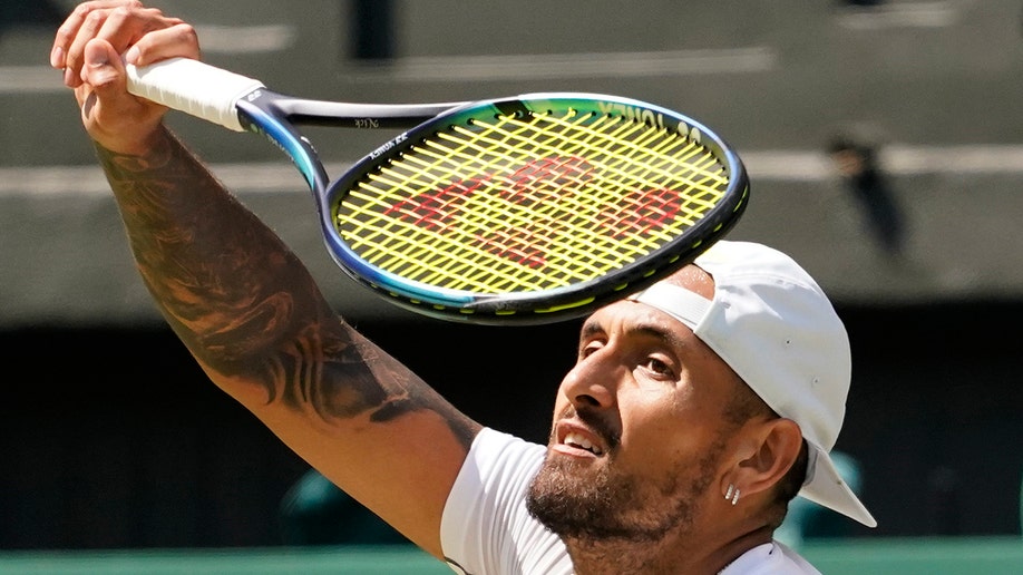 Nick Kyrgios returns to Brandon Nakashima