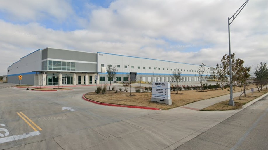 Amazon delivery center on the 8200 block of Sous Vide Way in San Antonio, Texas