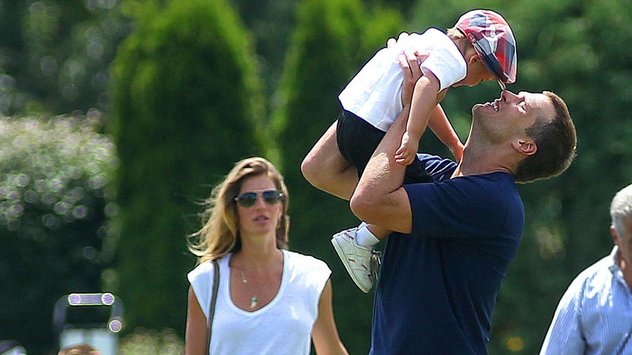 Tom Brady and Gisele Bündchen with son Benjamin Rein Brady