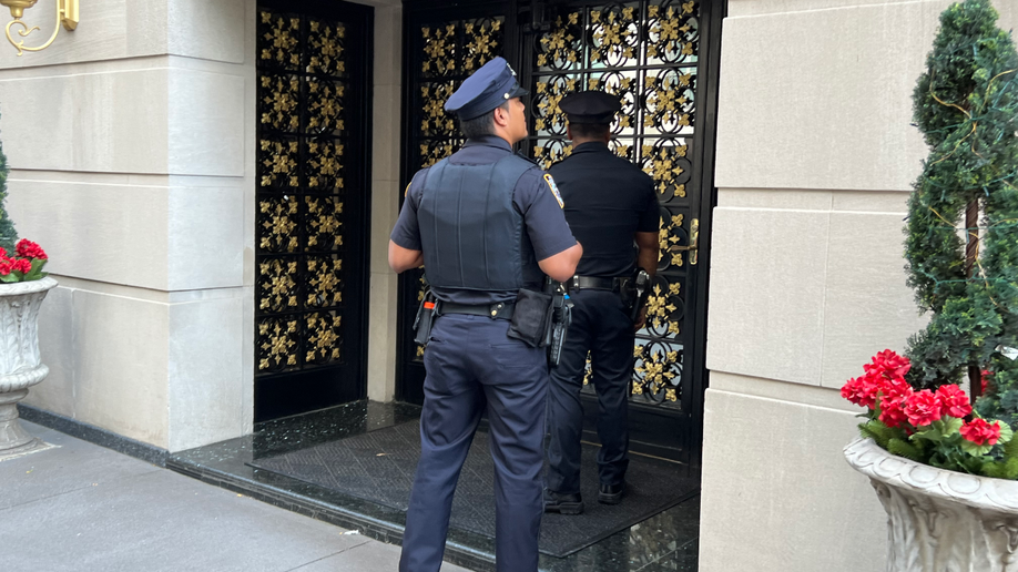 NYPD officers at residence