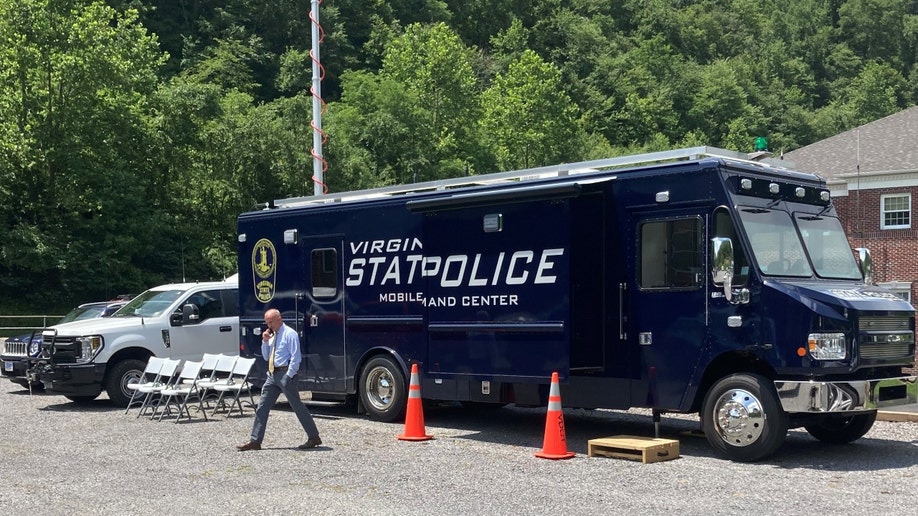 Virginia State Police command post