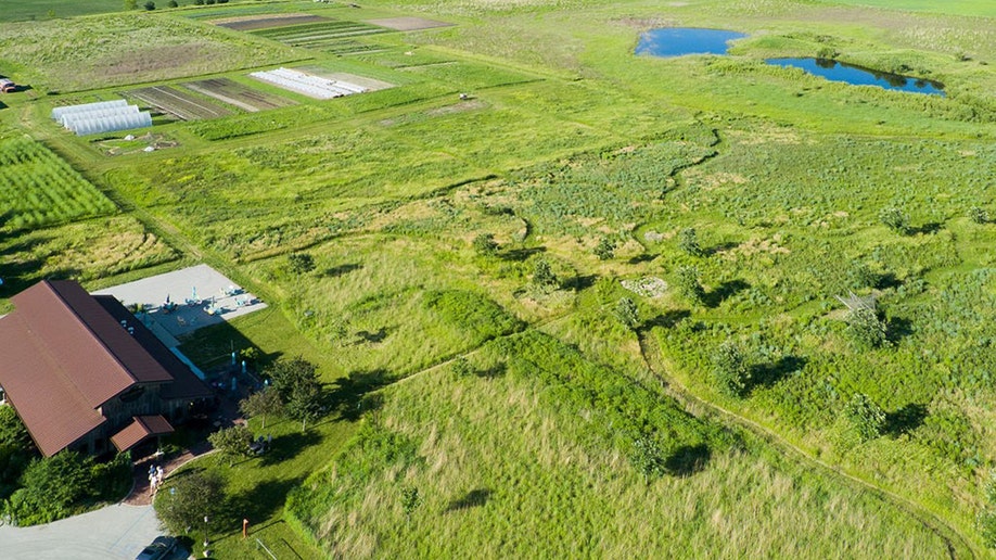 drone shot of alluvial brewing