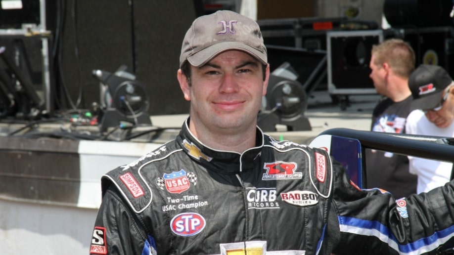 Bobby East is pictured in his racing uniform.