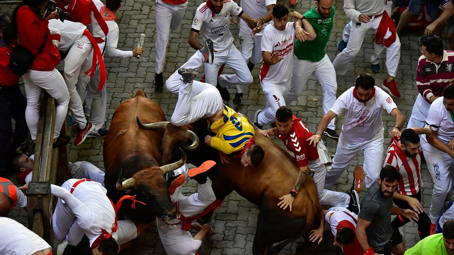 Bull festival in Spain