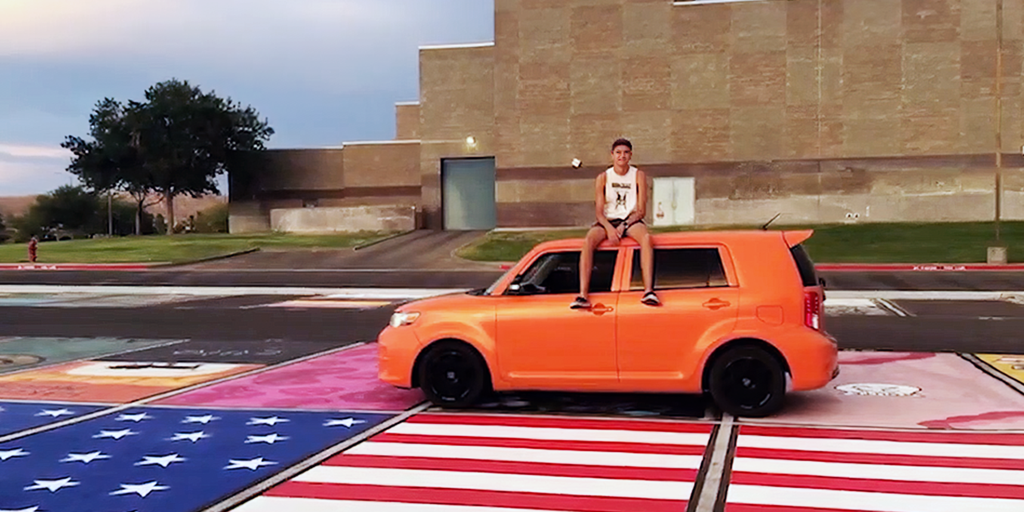Nevada high school seniors paint American flag parking spaces - Vimarsana News