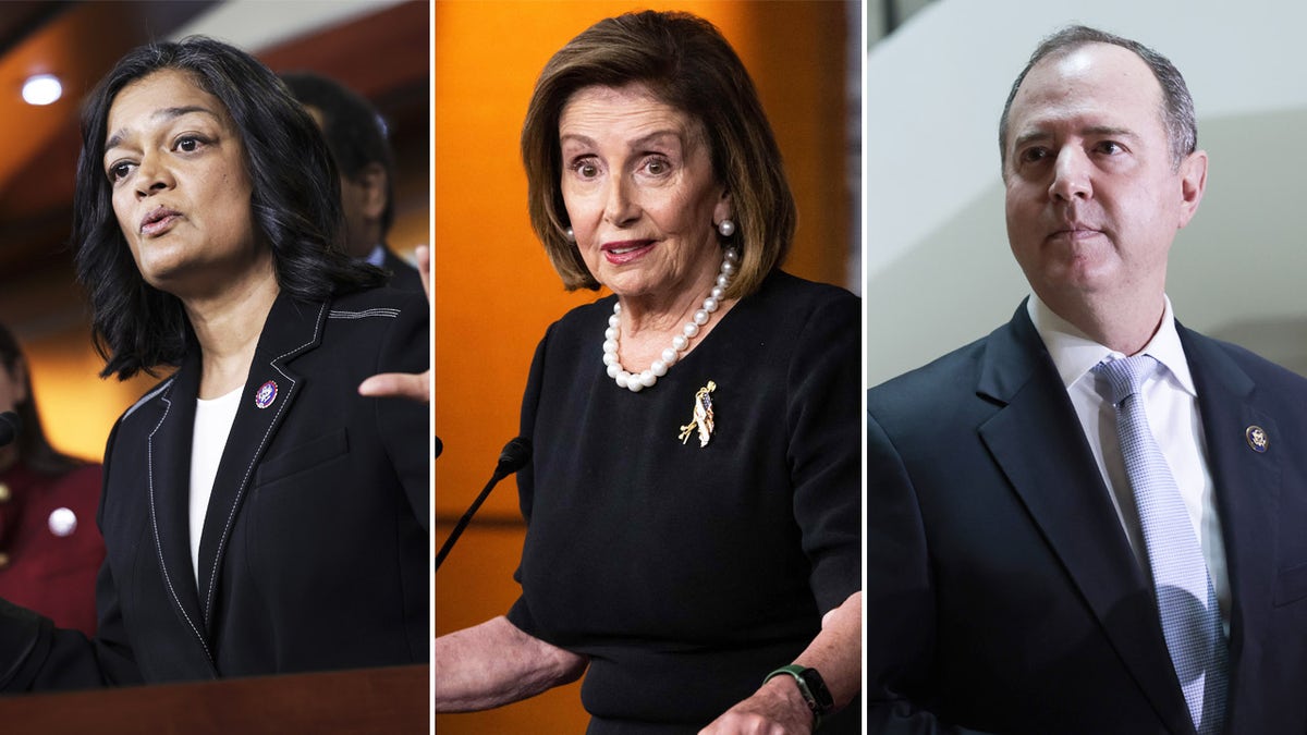 Pramila Jayapal, Nancy Pelosi, Adam Schiff