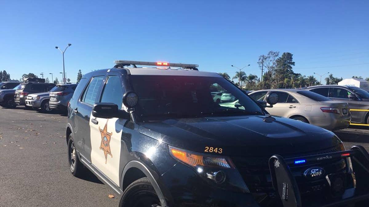 Orange County Sheriff's vehicle in parking lot
